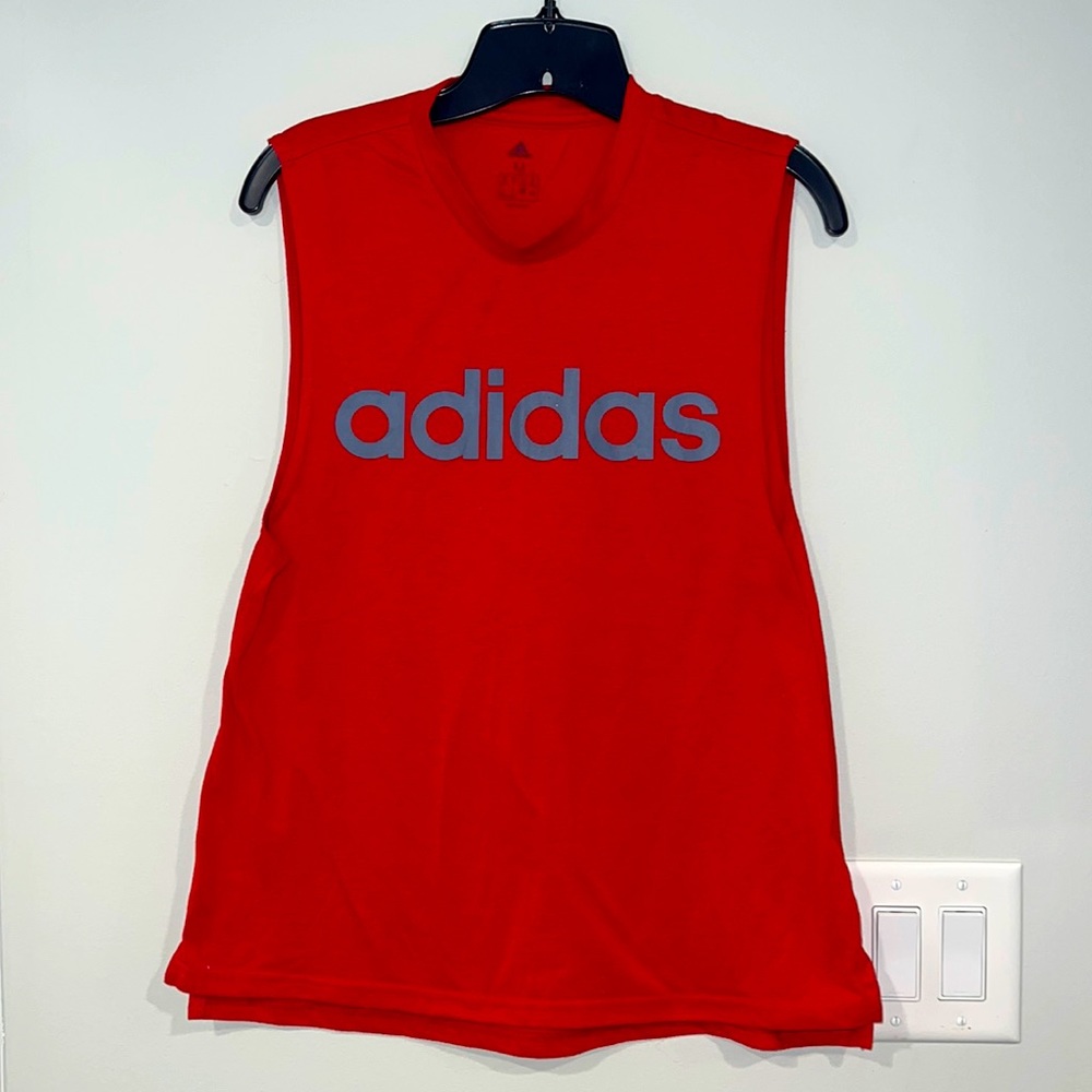 Red Adidas tank top